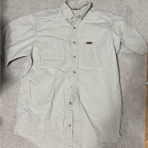 Carhartt Men's Casual Light Gray Button Down Shirt